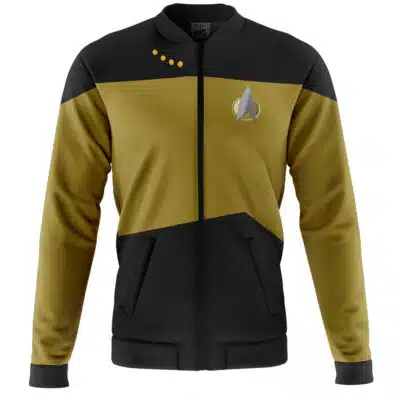The Next Generation Gold Star Trek Casual Bomber Jacket