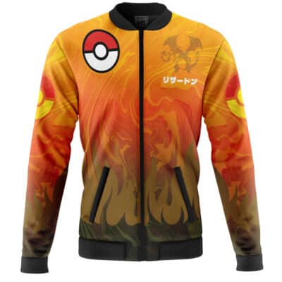Trippy Charizard Pokemon Casual Bomber Jacket