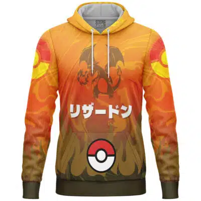 Trippy Charizard Pokemon Lightweight Hoodie