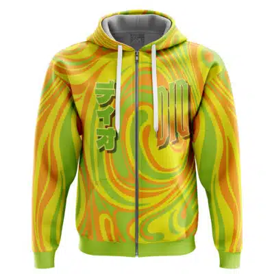 Trippy Dio Jojo’s Bizarre Adventure Zip Hoodie Jacket