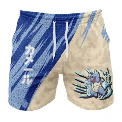 Wartortle Attack Pokemon Gym Shorts