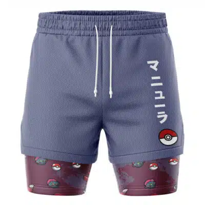 Weavile Pattern Pokemon 2-in-1 Performance Shorts