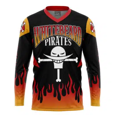 Whitebeard Pirates Ace One Piece Hockey Jersey