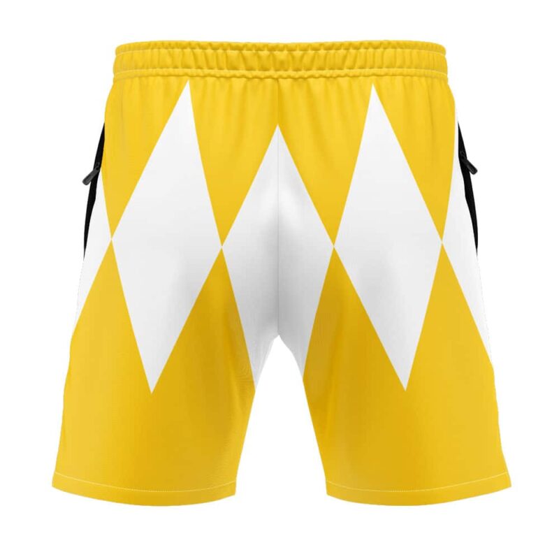 Short Yellow Ranger Yellow Ranger Mighty Morphin Power Rangers Versatile Shorts | Anime Ape