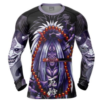Shinigami Death Seal Shippuden Long Sleeve Rash Guard Compression Shirt