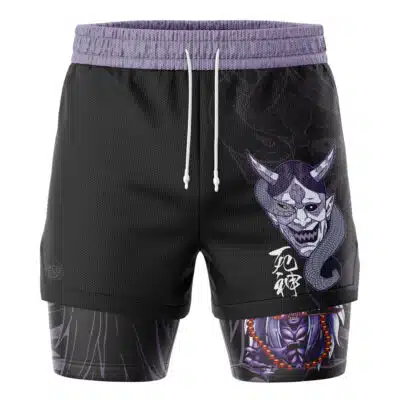 Shinigami Death Seal Shippuden 2-in-1 Performance Shorts