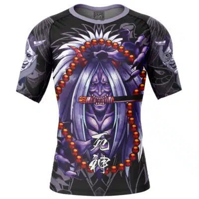 Shinigami Death Seal Shippuden Short Sleeve Rash Guard Compression Shirt