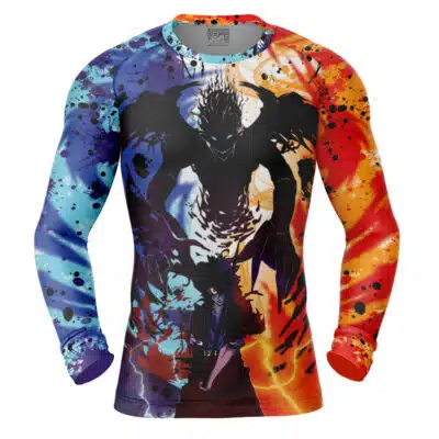 Asta And His Devil Liebe Black Clover Long Sleeve Rash Guard Compression Shirt