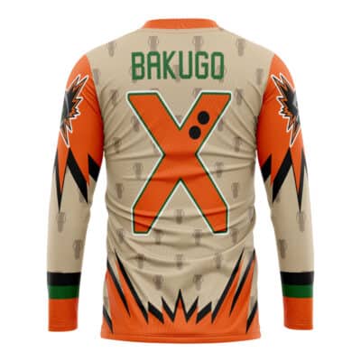 Blazing Bakugo My Hero Academia Hockey Jersey | Anime Ape