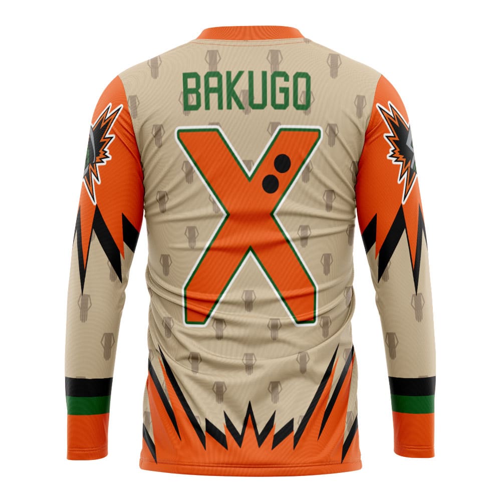 Blazing Bakugo My Hero Academia Hockey Jersey - Image 2