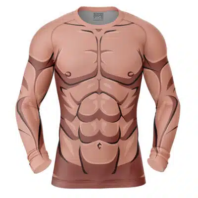 Buff Anime Body Long Sleeve Rash Guard Compression Shirt