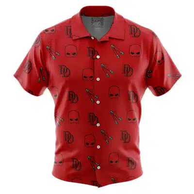 Daredevil Marvel Button Up Hawaiian Shirt