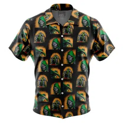 Doctor Doom Marvel Button Up Hawaiian Shirt