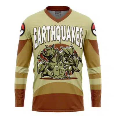 Earthquakes Ground Type Pokemon Hockey Jersey