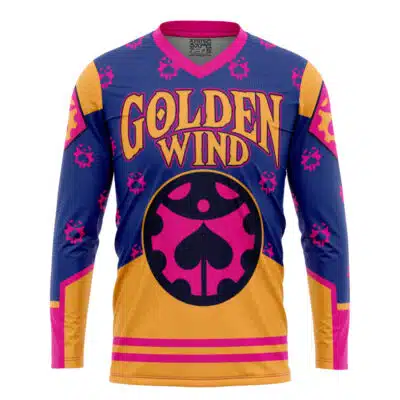 Golden Wind Giovanna Jojo's Bizarre Adventure Hockey Jersey