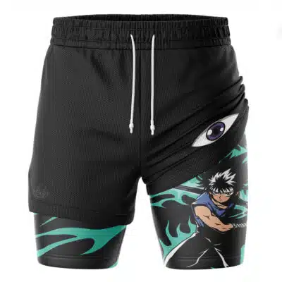 Hiei V2 Yuyu Hakusho 2-in-1 Performance Shorts