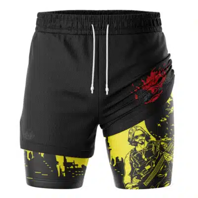 Johnny Silverhand V2 Cyberpunk 2077 2-in-1 Performance Shorts