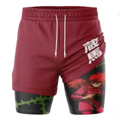 Kurama Yuyu Hakusho 2-in-1 Performance Shorts