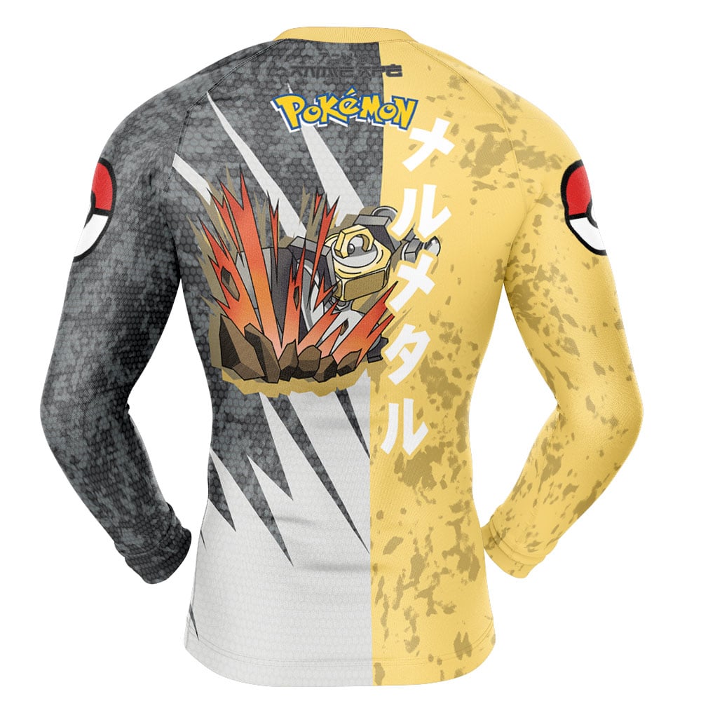 Melmetal Attack Pokemon Long Sleeve Rash Guard Compression Shirt - Image 2