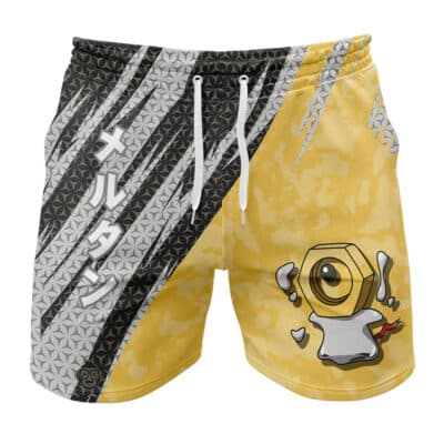 Meltan Attack Pokemon Gym Shorts