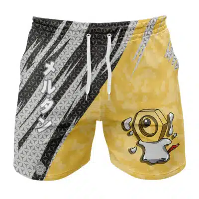 Meltan Attack Pokemon Gym Shorts