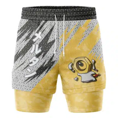 Meltan Attack Pokemon 2-in-1 Performance Shorts