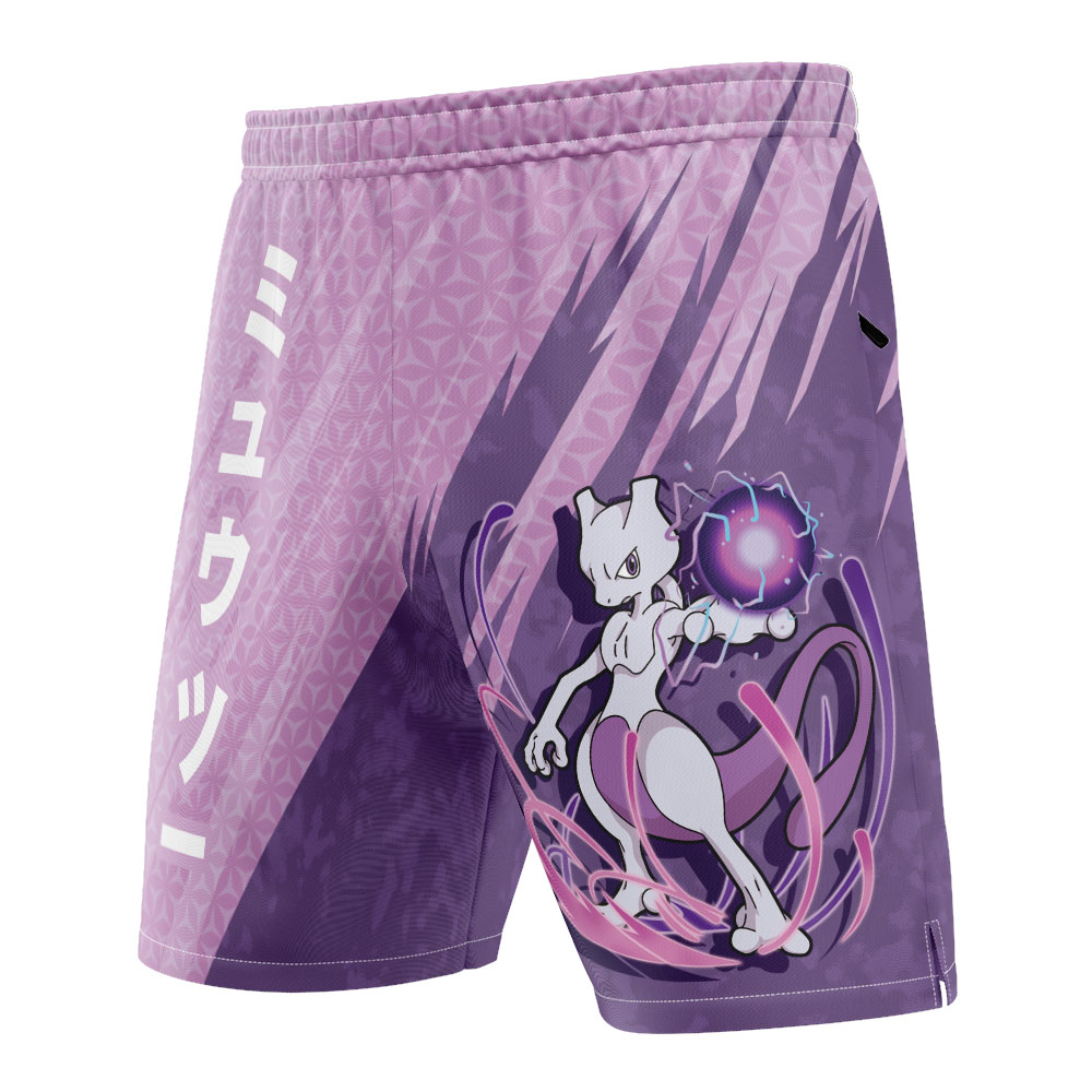 Mewtwo Attack Pokemon Versatile Shorts - Image 2