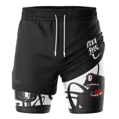 No Face V2 Spirited Away Studio Ghibli 2-in-1 Performance Shorts