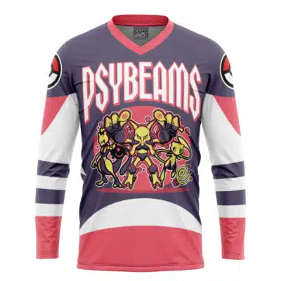 Psybeams Psychic Type Pokemon Hockey Jersey