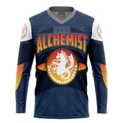 State Alchemists Mustang Fullmetal Alchemist Hockey Jersey