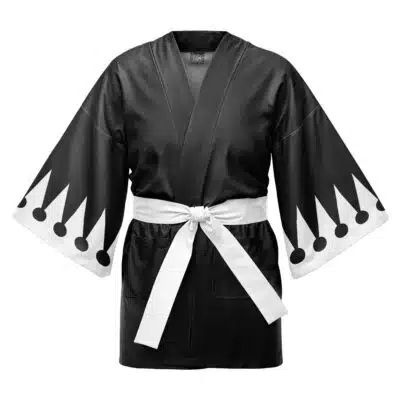 World Heroes Force Cosplay Black Fire Force Happi Coat Haori Kimono