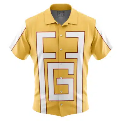 Fat Gum Cosplay My Hero Academia Short Sleeve Button Up Hawaiian Shirt