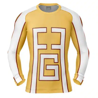 Fat Gum Cosplay My Hero Academia Long Sleeve Rash Guard Compression Shirt