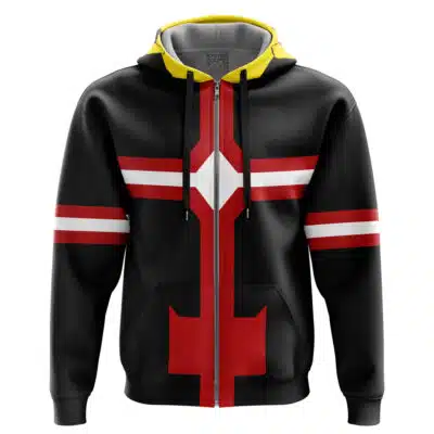 Koichi The Crawler Black Cosplay My Hero Academia Vigilantes Zip Hoodie Jacket