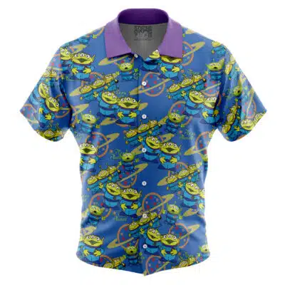 Little Green Men Toy Story Short Sleeve Hawaiian Shirt