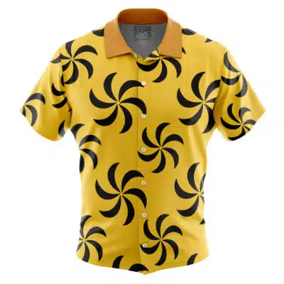 Kurozumi Orochi Outfit Pattern One Piece Short Sleeve Button Up Hawaiian Shirt
