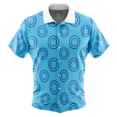 Trebol Outfit Pattern One Piece Short Sleeve Button Up Hawaiian Shirt