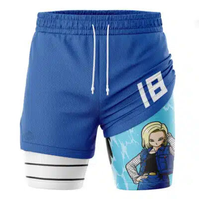 Android 18 Dragon Ball Z 2-in-1 Performance Shorts