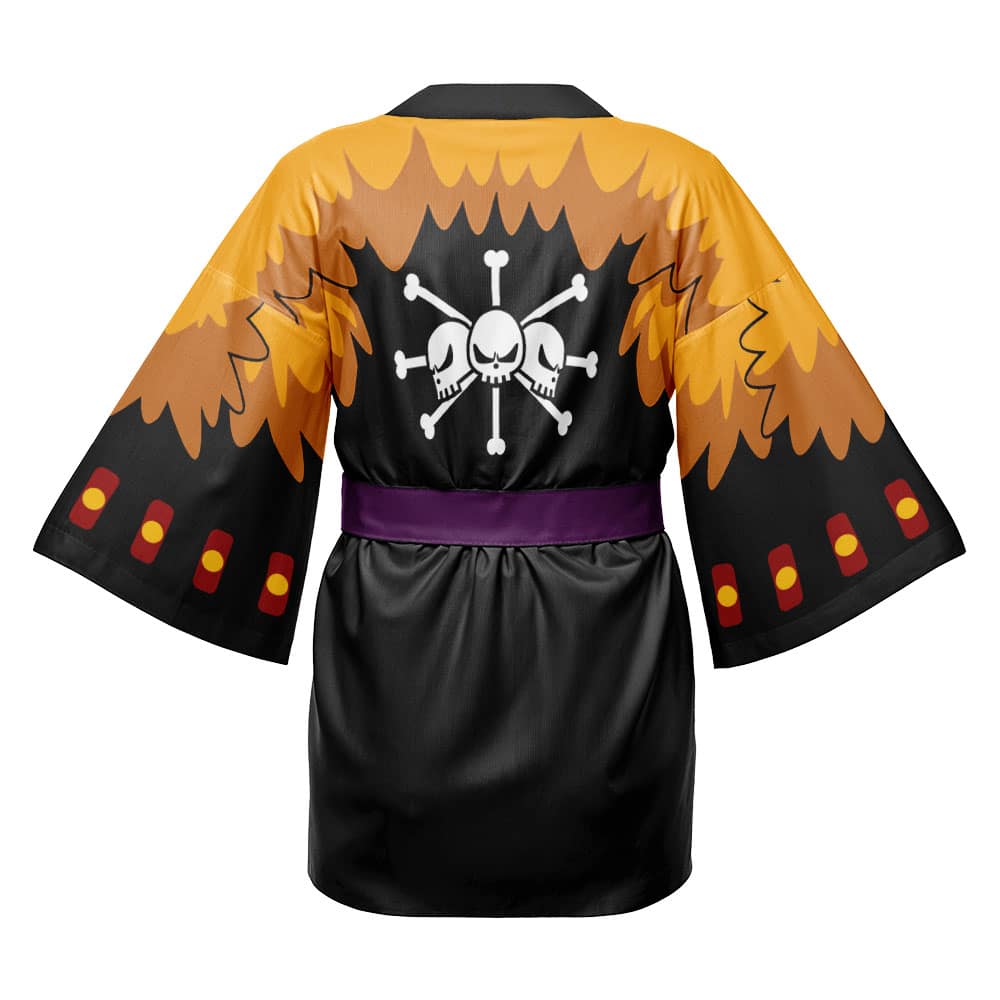 Blackbeard Pirates Post Timeskip One Piece Happi Coat Haori Kimono - Image 2