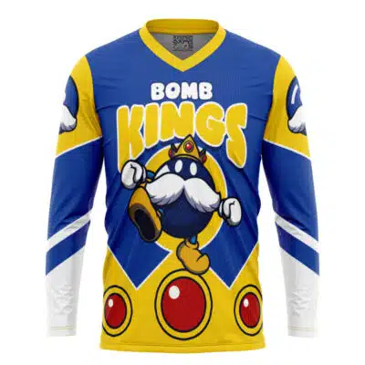 Bomb Kings Bob-omb Super Mario Bros Hockey Jersey