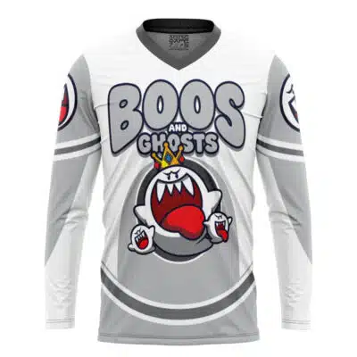 Boos and Ghosts King Boo Super Mario Bros Hockey Jersey