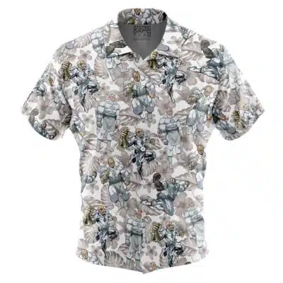 Conquest Pattern Invinsible Pattern Short Sleeve Button Up Hawaiian Shirt