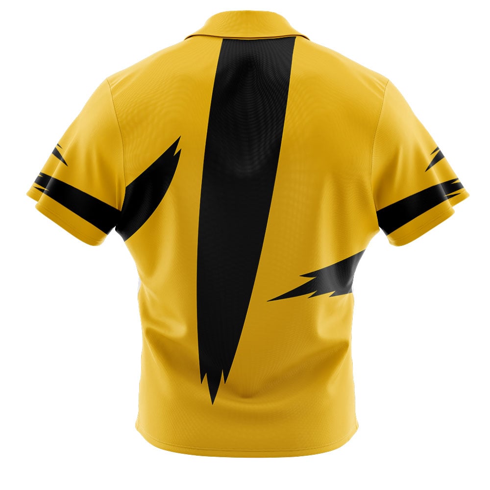 Electabuzz Pokemon Button Up Hawaiian Shirt - Image 2