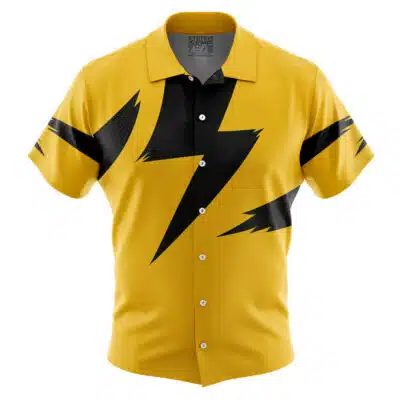 Electabuzz Pokemon Button Up Hawaiian Shirt