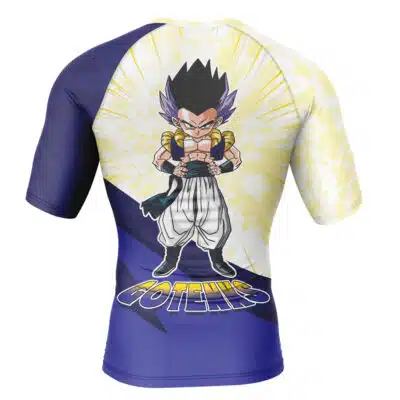 Fusion Dance Gotenks DBZ Short Sleeve Rash Guard Compression Shirt