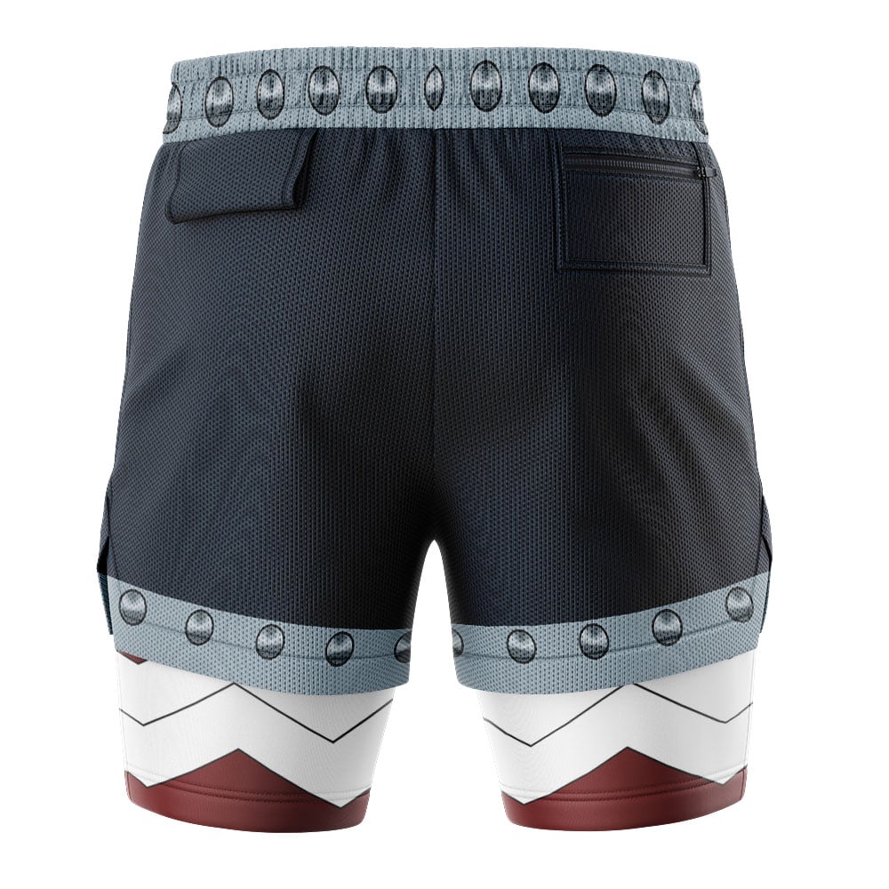 Gajeel Redfox Fairy Tail 2-in-1 Performance Shorts - Image 4
