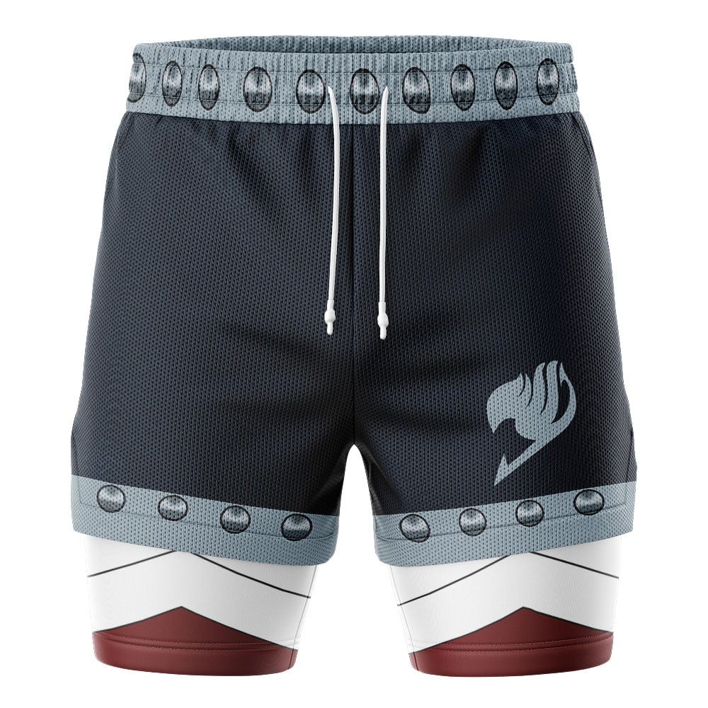 Gajeel Redfox Fairy Tail 2-in-1 Performance Shorts