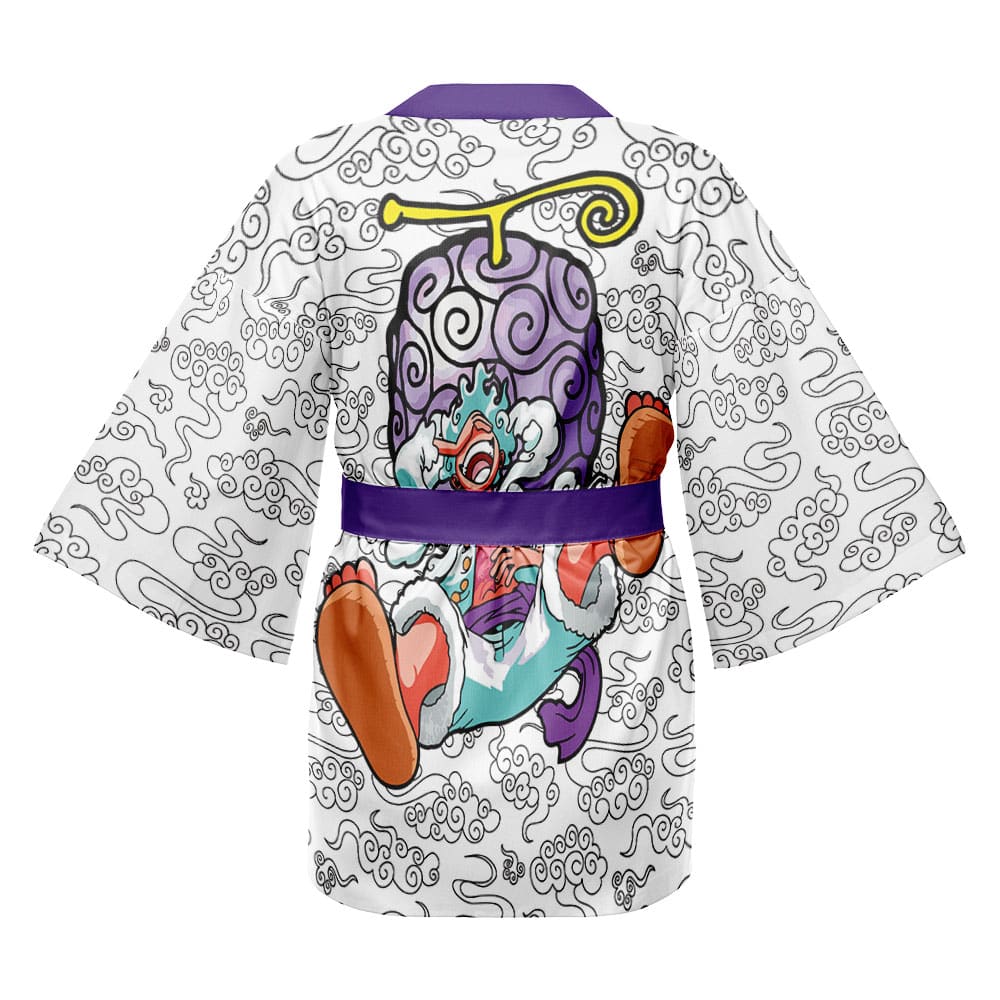 Gear 5th Luffy V2 One Piece Happi Coat Haori Kimono - Image 2
