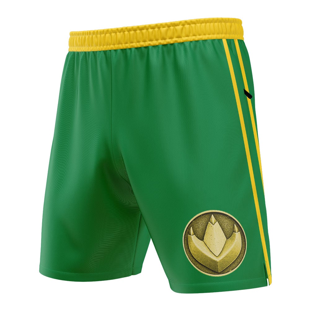 Green Ranger Ninjetti Rangers Versatile Shorts - Image 3