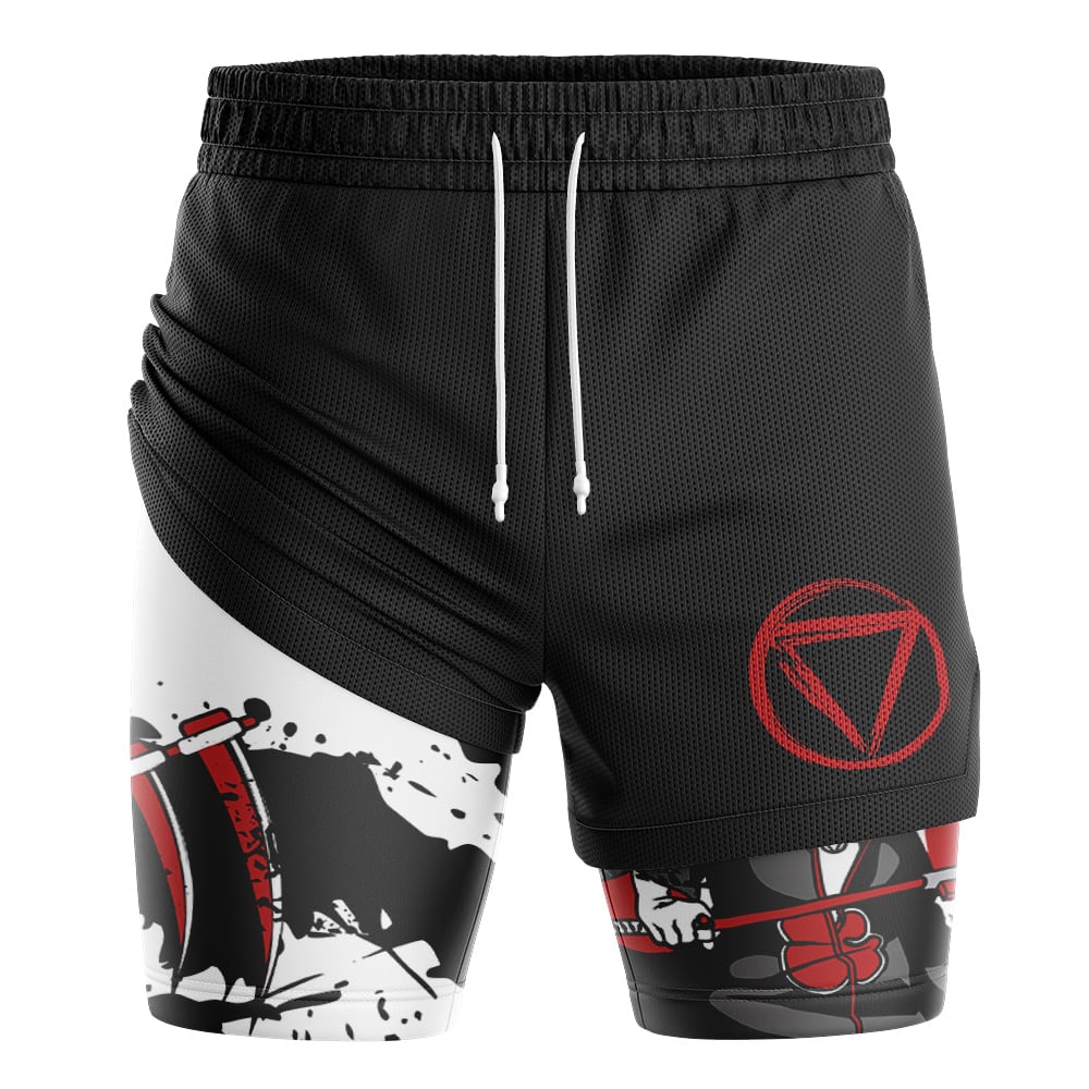 Hidan Akatsuki 2-in-1 Performance Shorts - Image 3